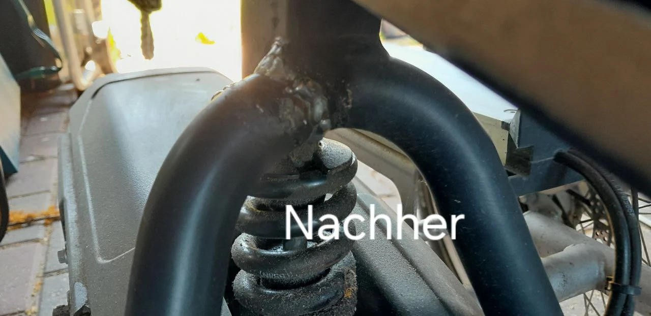 Metallreparatur (Fahrradrahmen)